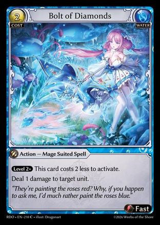 Bolt of Diamonds (Curio Foil) (210) - Radiant Origins Foil