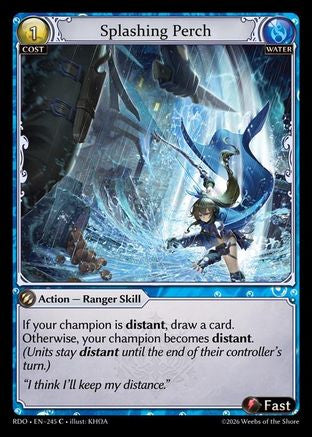 Splashing Perch (Curio Foil) (245) - Radiant Origins Foil