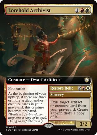 Lorehold Archivist (Extended Art) (SOC-097) - Commander: Secrets of Strixhaven