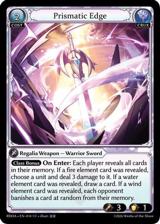Prismatic Edge (014) - Radiant Origins Foil