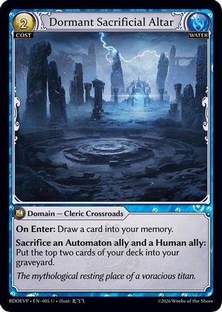 Dormant Sacrificial Altar (005) - Radiant Origins Event Pack
