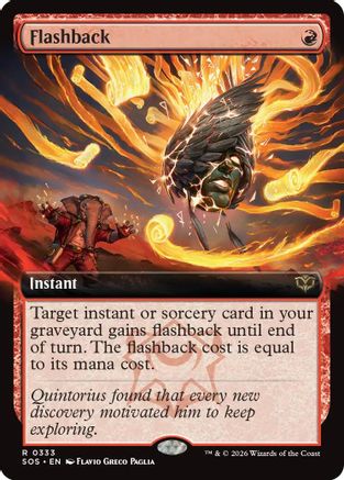 Flashback (Extended Art) (SOS-333) - Secrets of Strixhaven Foil