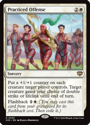 Practiced Offense (SOS-025) - Secrets of Strixhaven Foil