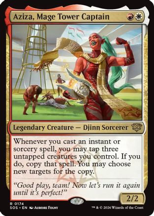 Aziza, Mage Tower Captain (SOS-174) - Secrets of Strixhaven Foil