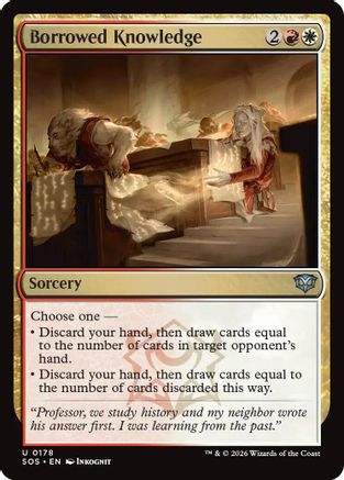 Borrowed Knowledge (SOS-178) - Secrets of Strixhaven Foil