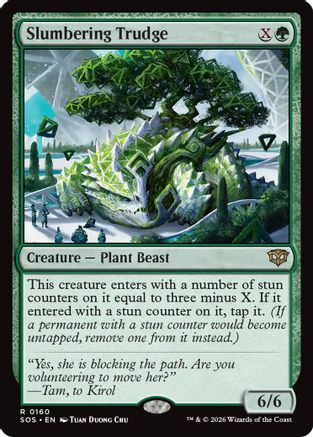 Slumbering Trudge (SOS-160) - Secrets of Strixhaven Foil