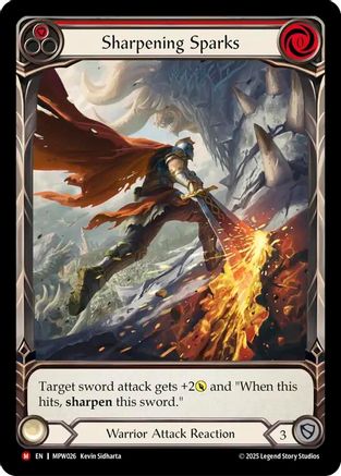 Sharpening Sparks (MPW026) - Mastery Pack Warrior Rainbow Foil