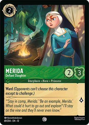 Merida - Defiant Daughter (69/204) - Wilds Unknown Cold Foil