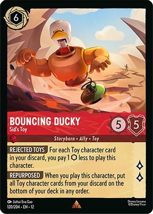 Bouncing Ducky - Sid's Toy (120/204) - Wilds Unknown Cold Foil
