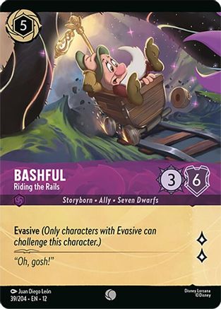 Bashful - Riding the Rails (Foil) (39/204) - Wilds Unknown Cold Foil
