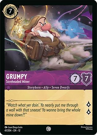 Grumpy - Soreheaded Miner (41/204) - Wilds Unknown