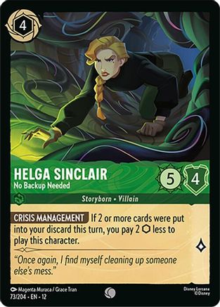 Helga Sinclair - No Backup Needed (73/204) - Wilds Unknown