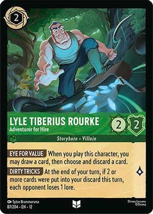 Lyle Tiberius Rourke - Adventurer for Hire (87/204) - Wilds Unknown Cold Foil