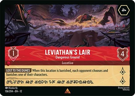 Leviathan's Lair - Dangerous Ground (136/204) - Wilds Unknown Cold Foil