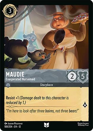 Maudie - Exasperated Nursemaid (188/204) - Wilds Unknown Cold Foil