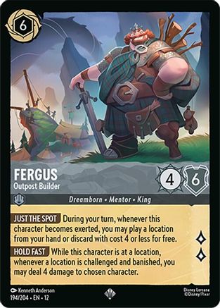 Fergus - Outpost Builder (194/204) - Wilds Unknown Cold Foil