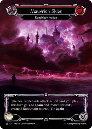 Mauvrion Skies (Red) (Marvel) - TNP025 (TNP025) - Flesh and Blood: Promo Cards Rainbow Foil
