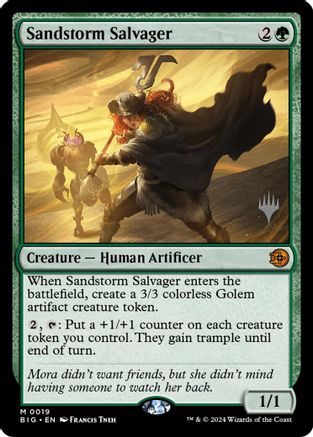 Sandstorm Salvager (PPSOS-019) - Promo Pack: Secrets of Strixhaven Foil