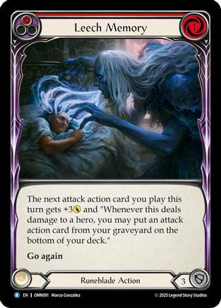 Leech Memory (Red) (OMN091) - Omens of the Third Age Rainbow Foil