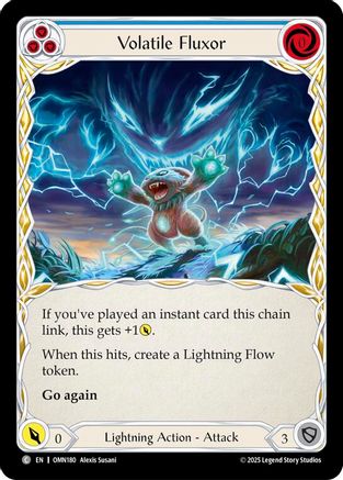 Volatile Fluxor (Blue) (OMN180) - Omens of the Third Age Rainbow Foil