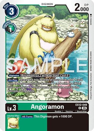 Angoramon (EX12-049) - Digital World Shambala Foil