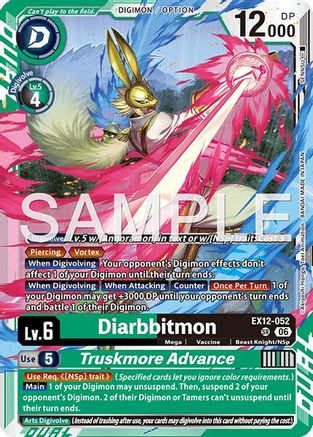 Diarbbitmon // Truskmore Advance (EX12-052) - Digital World Shambala Foil
