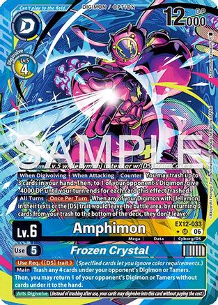 Amphimon // Frozen Crystal (EX12-033) - Digital World Shambala Foil