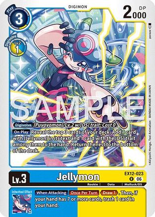 Jellymon (EX12-023) - Digital World Shambala Foil
