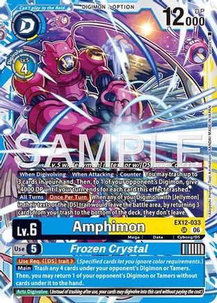 Amphimon // Frozen Crystal (Altermate Art) (EX12-033) - Digital World Shambala Foil