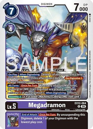 Megadramon (EX12-064) - Digital World Shambala Foil