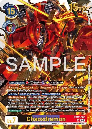 Chaosdramon (EX12-060) - Digital World Shambala Foil