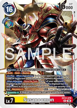 Susanoomon (EX12-076) - Digital World Shambala Foil