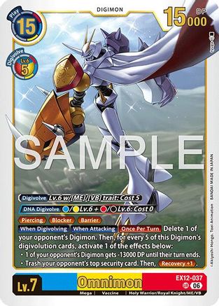 Omnimon (EX12-037) - Digital World Shambala Foil