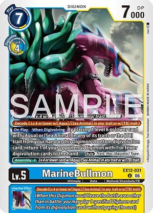 MarineBullmon (EX12-031) - Digital World Shambala