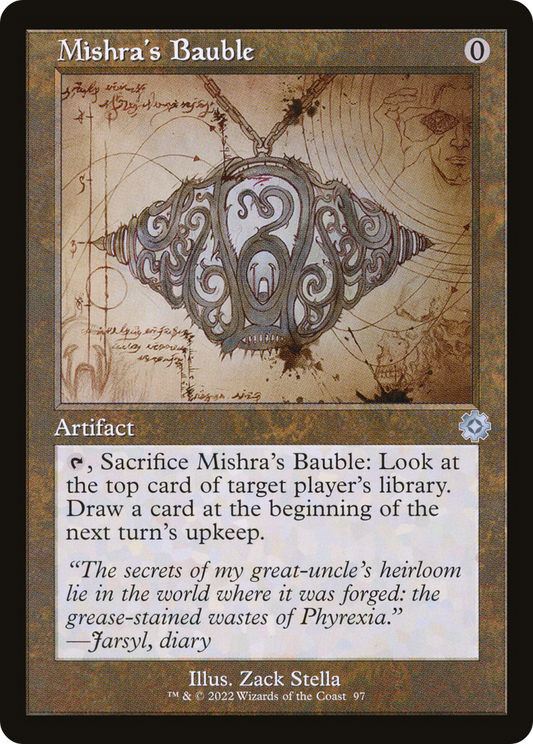 Mishra's Bauble (Retro Schematic) [The Brothers' War Retro Artifacts]