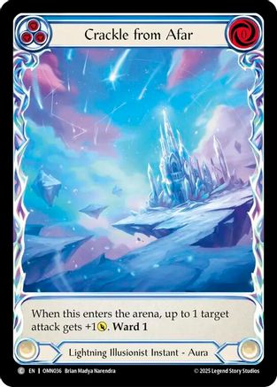 Crackle From Afar (Extended Art) (OMN036) - Omens of the Third Age Cold Foil