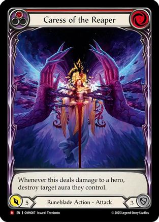 Caress of the Reaper (Extended Art) (OMN087) - Omens of the Third Age Cold Foil