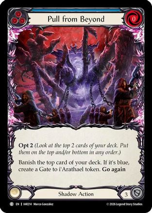 Pull from Beyond (Blue) (IAR214) - Usurp the Shadow Throne Rainbow Foil
