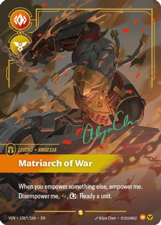 Ambessa - Matriarch of War (Signature) (196*/166) - Vendetta Foil