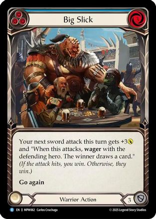 Big Slick (Blue) (MPW062) - Mastery Pack Warrior Rainbow Foil