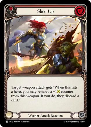 Slice Up (Red) (MPW089) - Mastery Pack Warrior Rainbow Foil