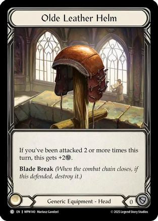 Olde Leather Helm (MPW140) - Mastery Pack Warrior Cold Foil