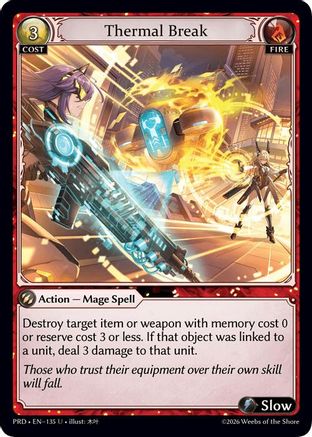 Thermal Break (135) - asphodelparadise Foil