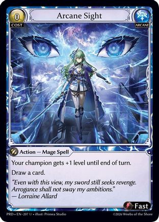 Arcane Sight (Interference Curio Foil) (207) - asphodelparadise Foil