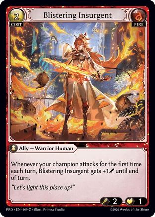 Blistering Insurgent (Interference Curio Foil) (109) - asphodelparadise Foil