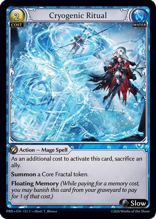 Cryogenic Ritual (Interference Curio Foil) (151) - asphodelparadise Foil