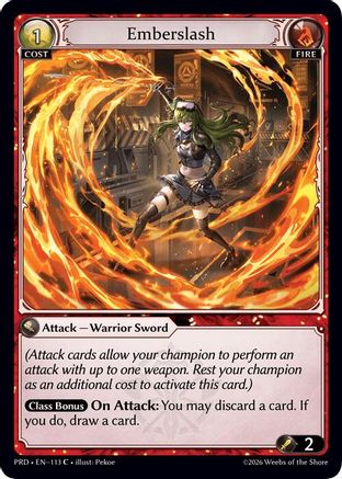 Emberslash (Interference Curio Foil) (113) - asphodelparadise Foil