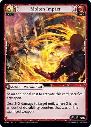 Molten Impact (Interference Curio Foil) (124) - asphodelparadise Foil