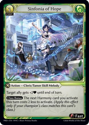 Sinfonia of Hope (Interference Curio Foil) (199) - asphodelparadise Foil