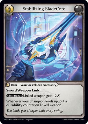Stabilizing BladeCore (Interference Curio Foil) (090) - asphodelparadise Foil